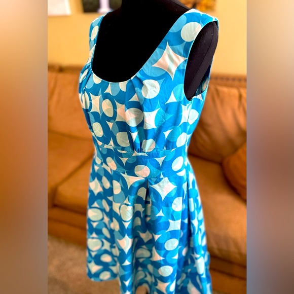 Calvin Klein Dresses & Skirts - Calvin Klein sundress sz 12 in shades of teal - rounded neckline zipper back